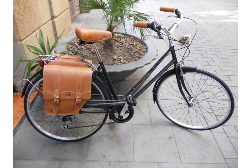 Alforjas para bicicleta simil cuero Montegrappa - BCL