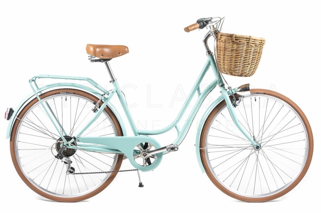 Comprar Bicicleta de Paseo Capri Berlin Aquamarina-Marrón 6V - PROMOCION