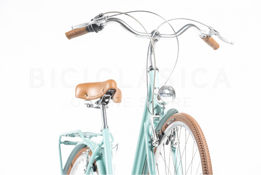 Comprar Bicicleta de Paseo Capri Berlin Aquamarina-Marrón 6V - PROMOCION