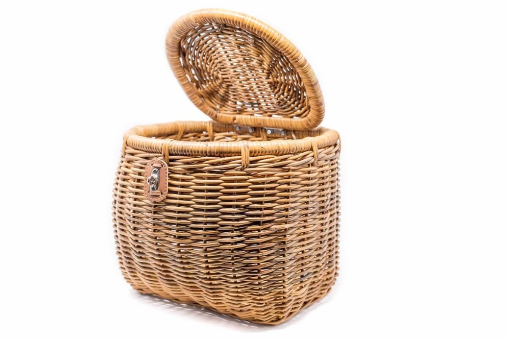 Brn bernardi ce84g cesta bici mimbre baule grande funda natural Cesta