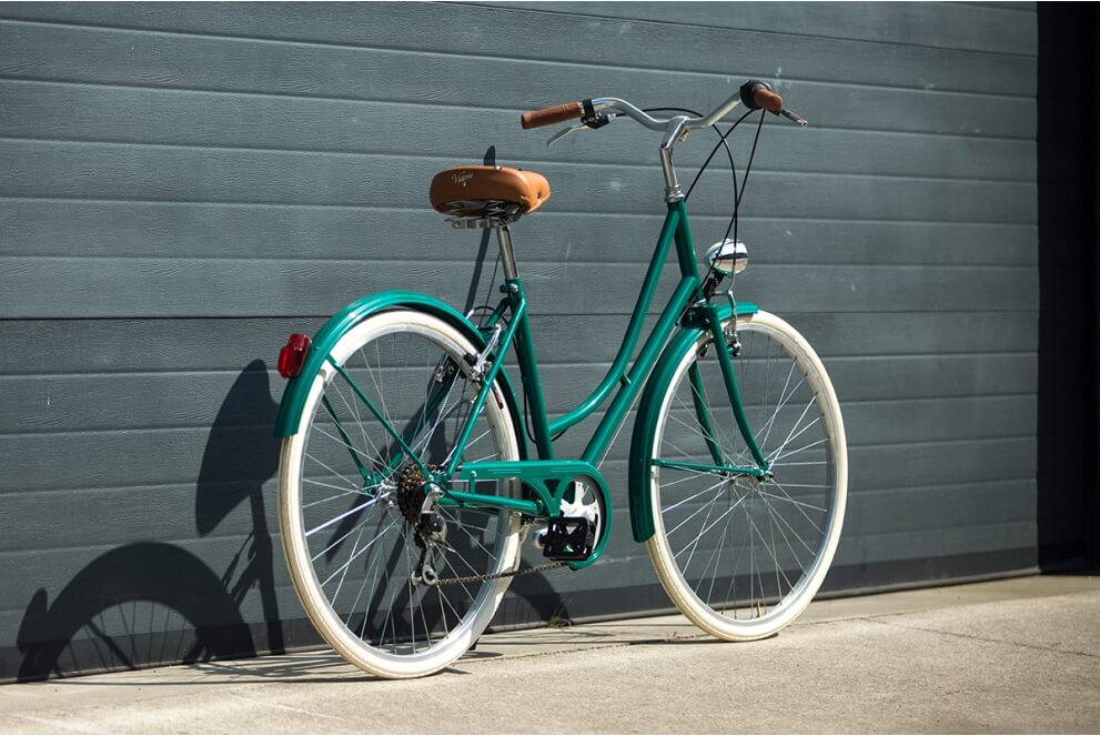 Comprar Bicicleta de paseo vintage Capri Valentina verde esmeralda