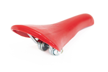 Selle Retro Bmx Rouge + Noyer