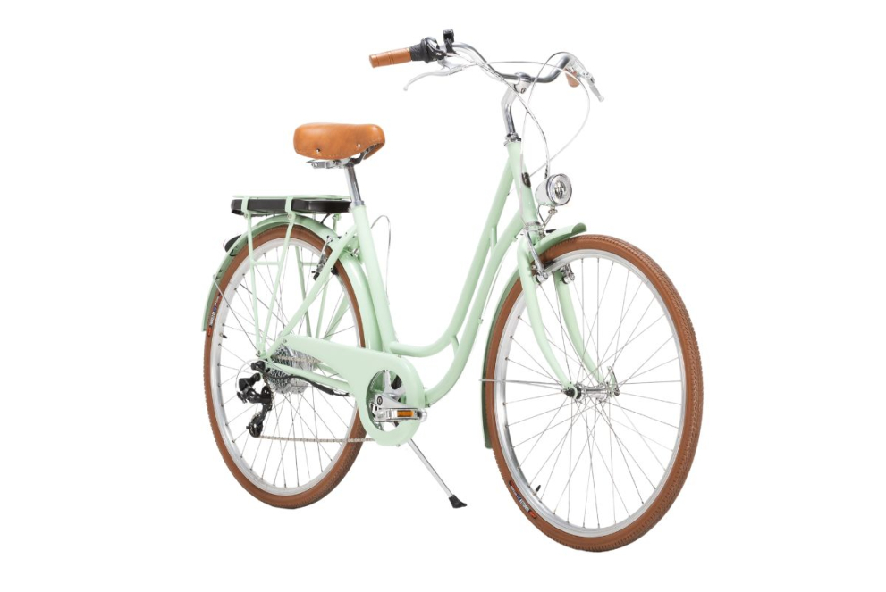 Comprar Bicicleta eléctrica Capri Berlin verde pastel 7V