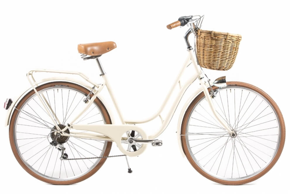 Comprar Bicicleta de paseo Capri Berlin crema 7V B-Stock Guardabarros Cromados