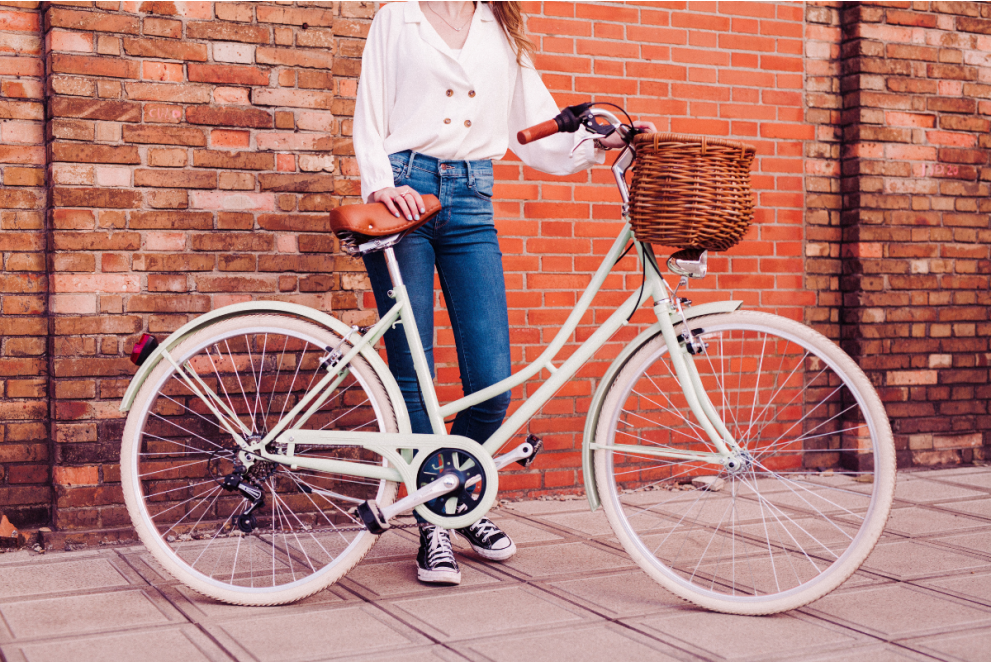 Comprar Bicicleta de paseo vintage Capri Valentina verde pastel