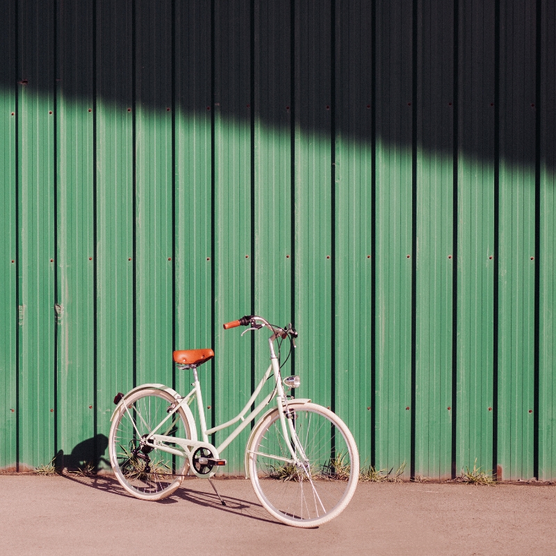 Bicicleta de paseo vintage Capri Valentina Verde Pastel